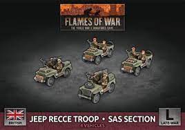 Flames of War: Jeep Recce Troop SAS Section
